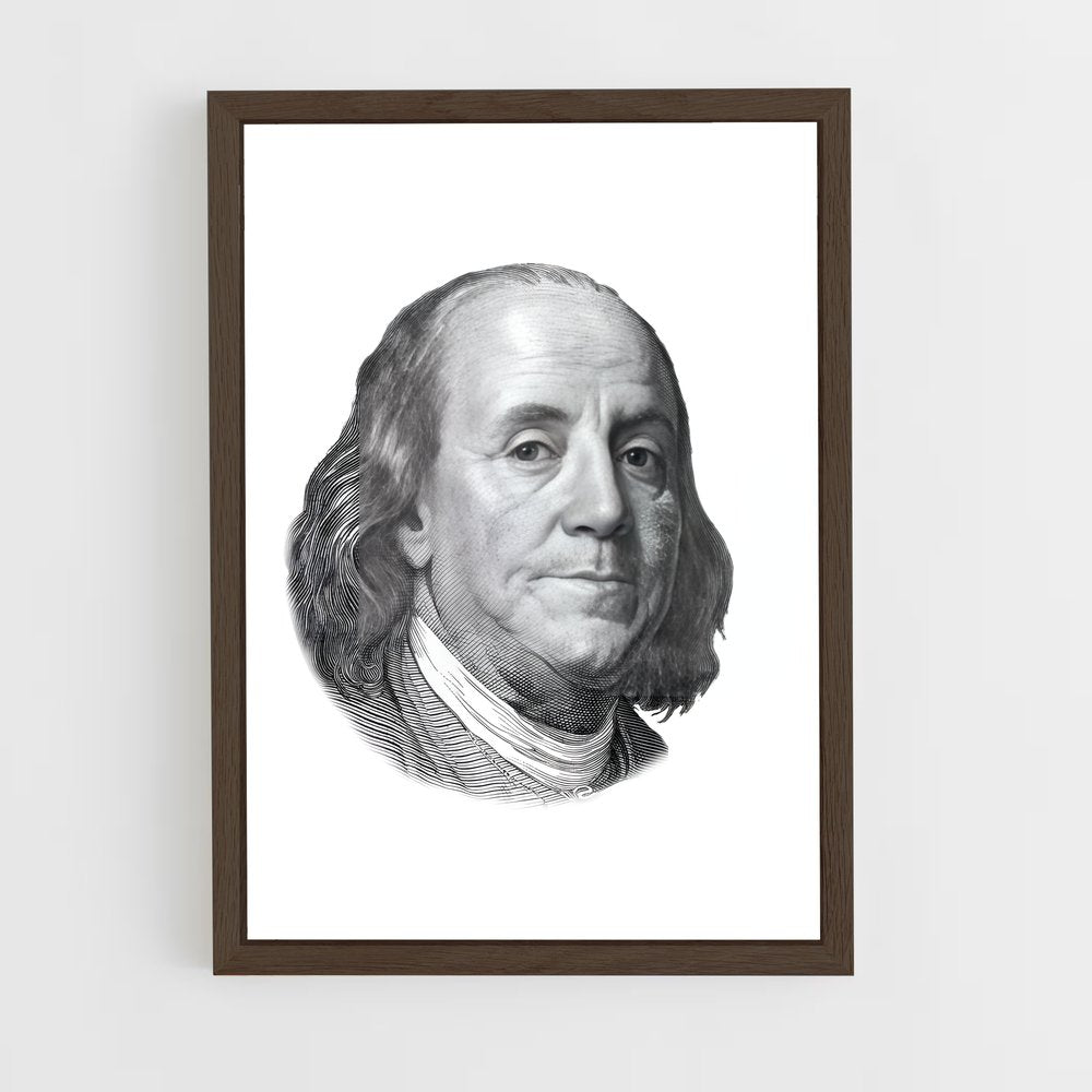 ap-benjamin franklin-1 cadre Bois foncé