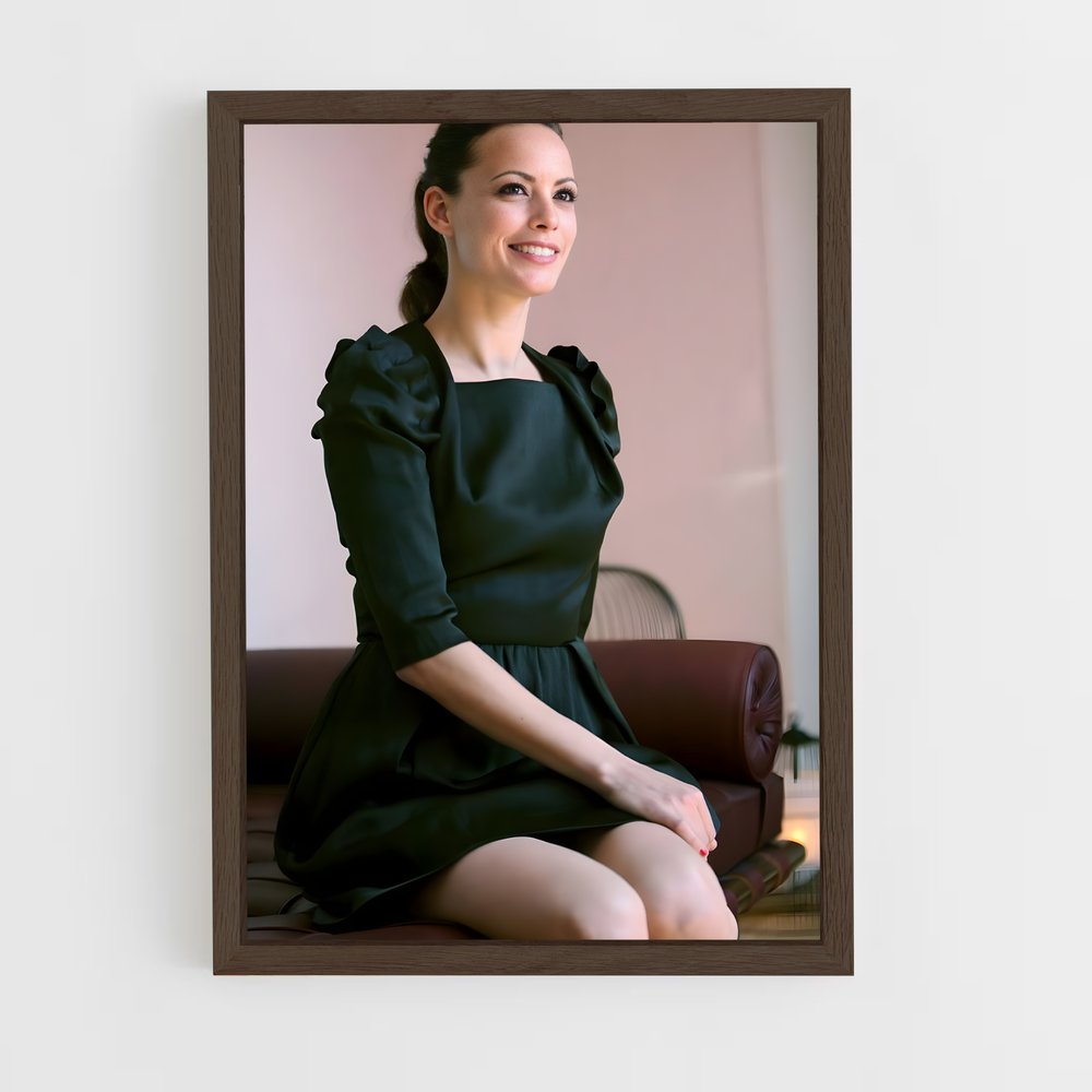 ap-berenice bejo-6 cadre Bois foncé