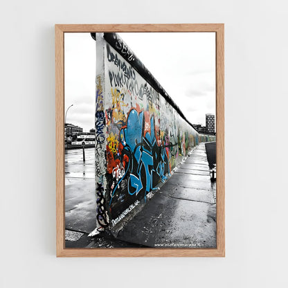 ap-berlin wall-2 cadre Bois clair
