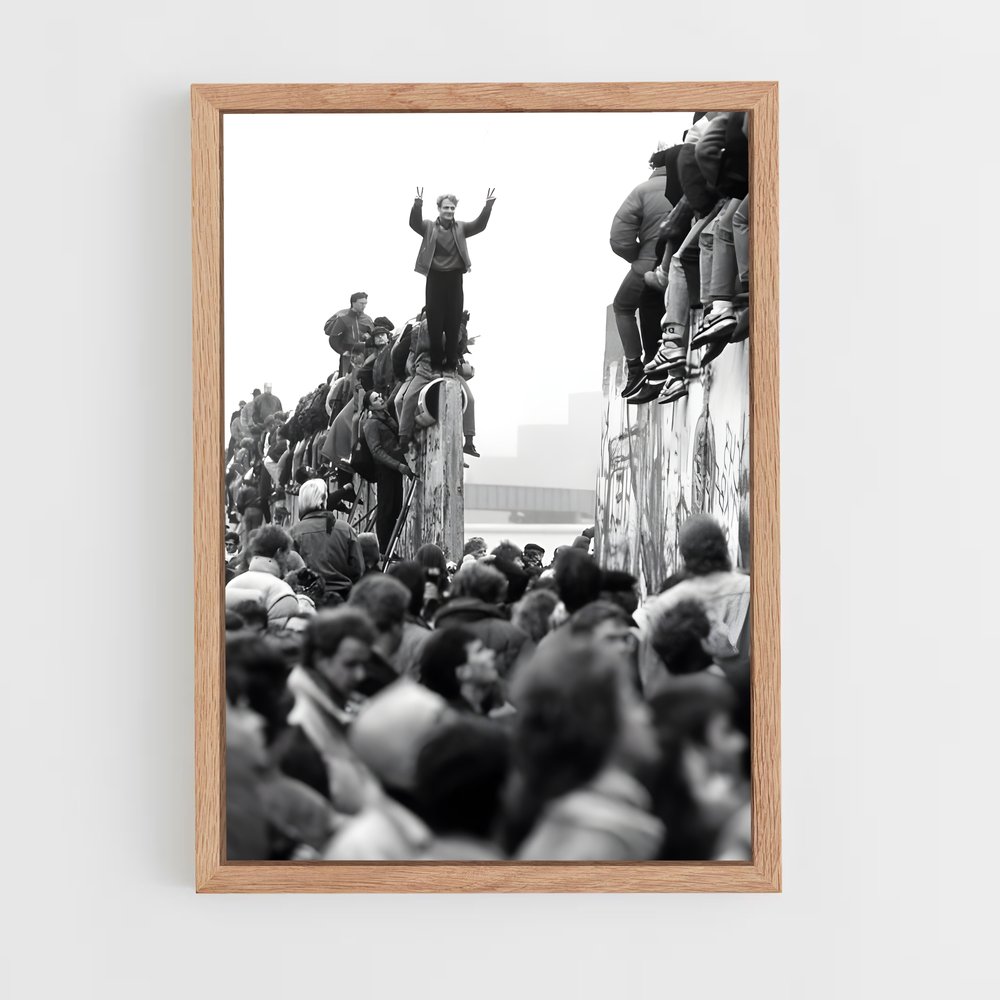 ap-berlin wall-3 cadre Bois clair