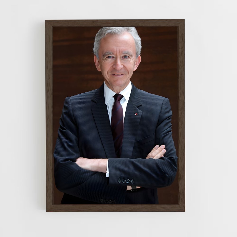 ap-bernard arnault-1 cadre Bois foncé