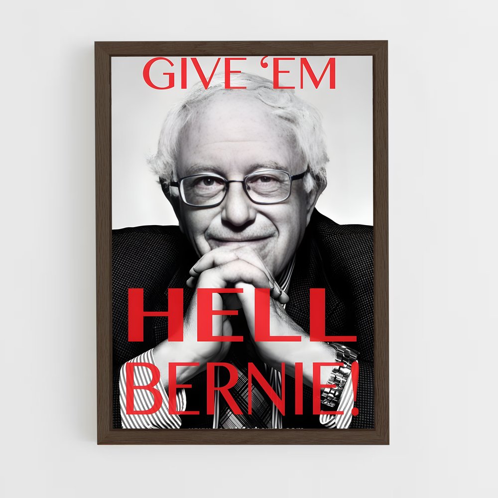 ap-bernie sanders-3 cadre Bois foncé