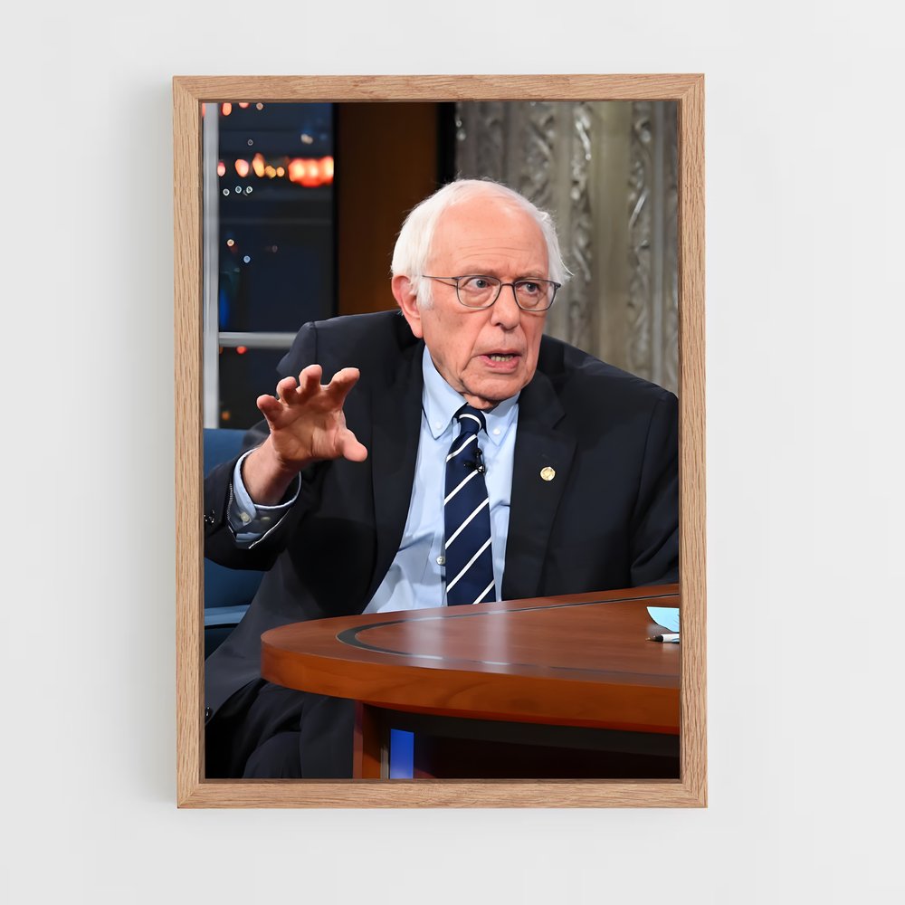 ap-bernie sanders-5 cadre Bois clair