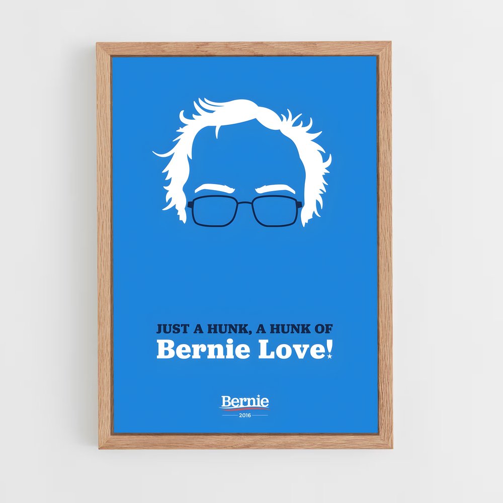 ap-bernie sanders-7 cadre Bois clair