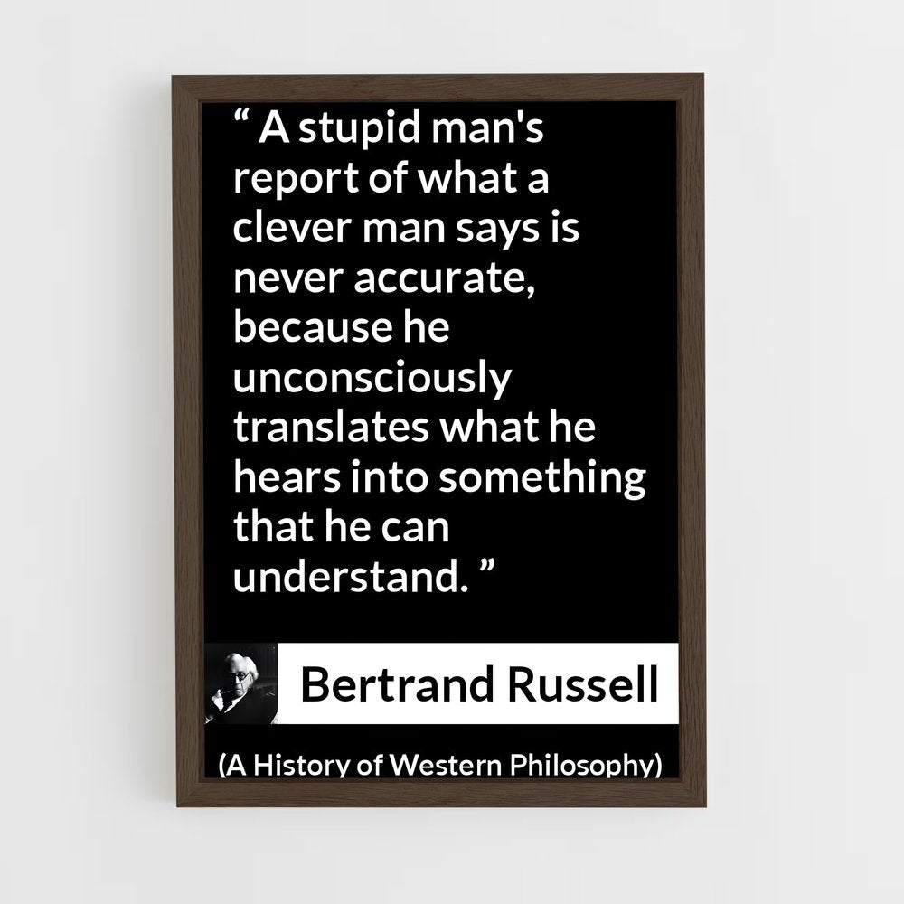 ap-bertrand russell-1 cadre Bois foncé