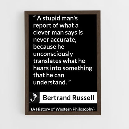 ap-bertrand russell-1 cadre Bois foncé