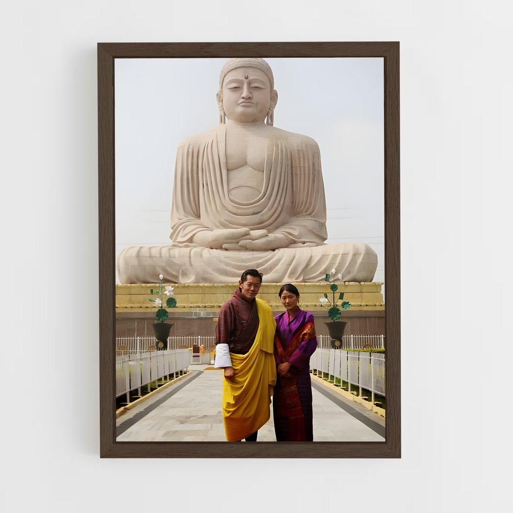 ap-bhutanese royal family-2 cadre Bois foncé