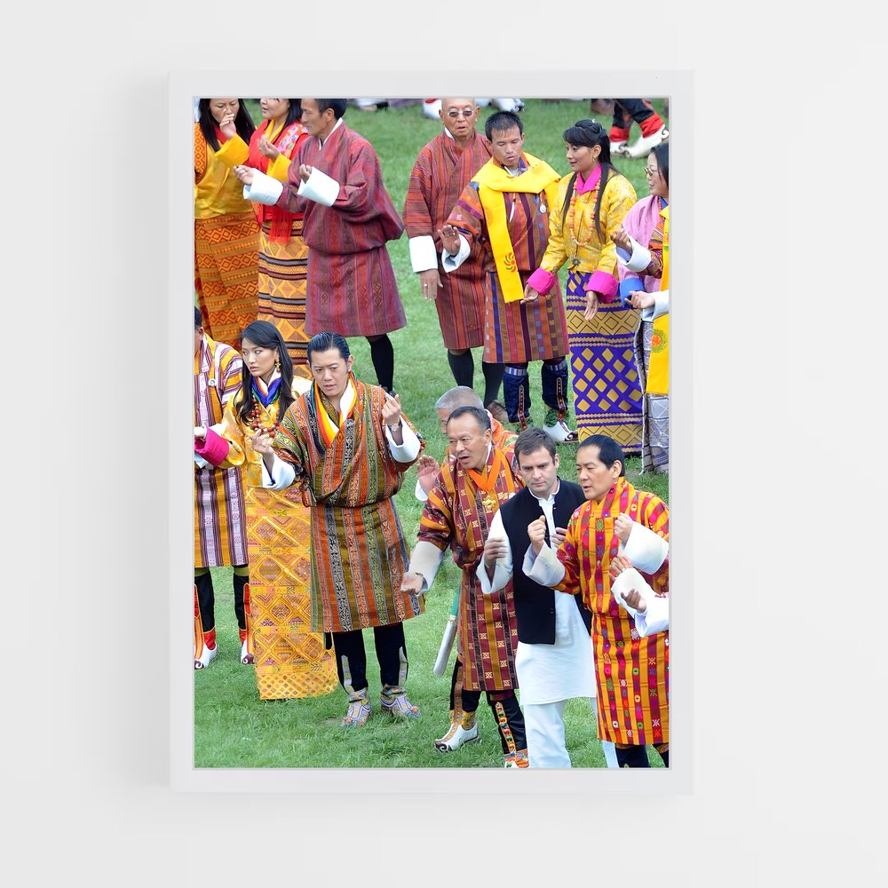 ap-bhutanese royal family-3 cadre Blanc