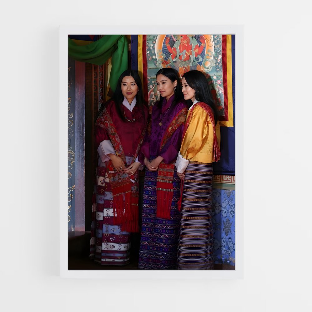 ap-bhutanese royal family-4 cadre Blanc