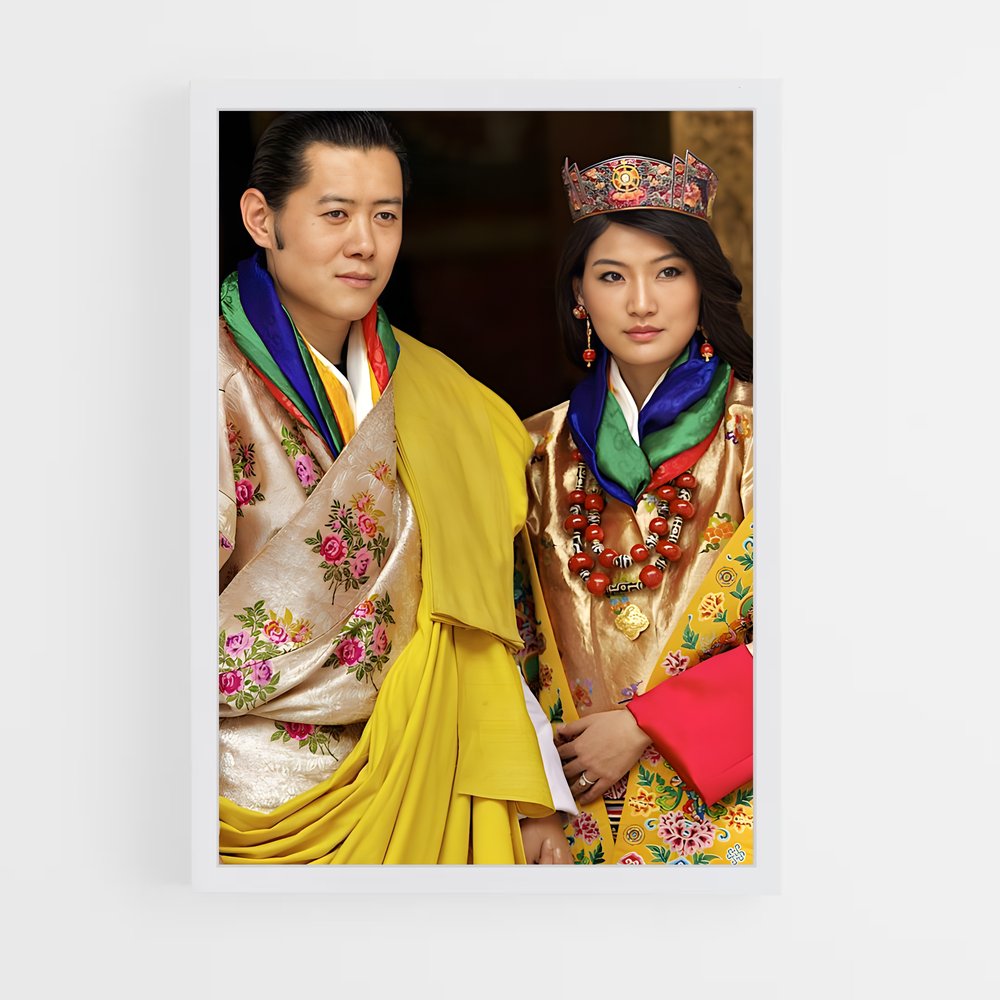 ap-bhutanese royal family-5 cadre Blanc