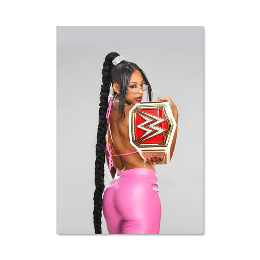 Poster Championne en Rose