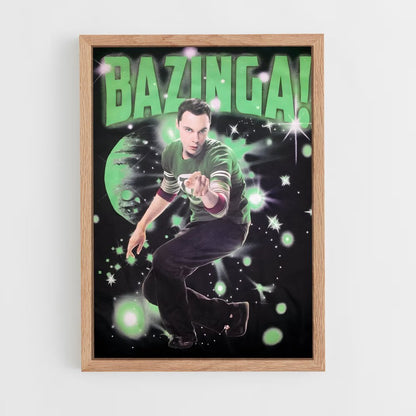 ap-big bang theory-2 cadre Bois clair