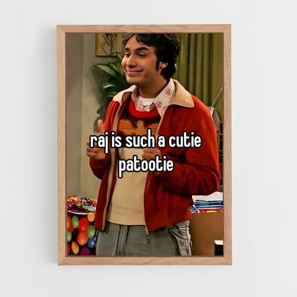 ap-big bang theory-3 cadre Bois clair
