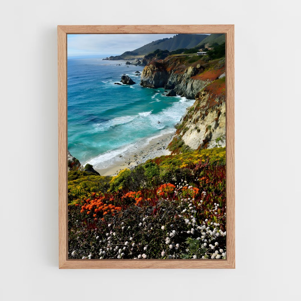 ap-big sur cliffs-1 cadre Bois clair
