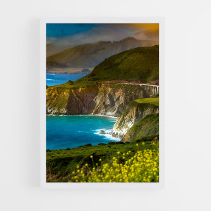 ap-big sur cliffs-10 cadre Blanc