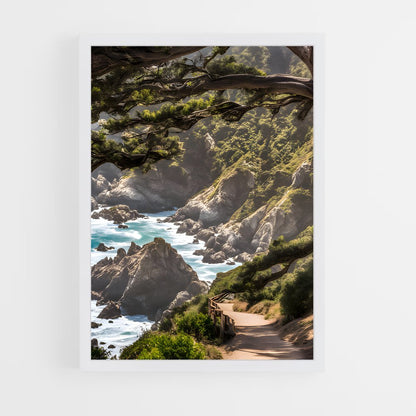ap-big sur cliffs-2 cadre Blanc