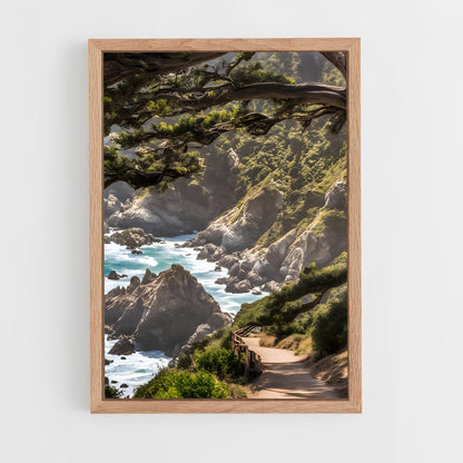 ap-big sur cliffs-2 cadre Bois clair