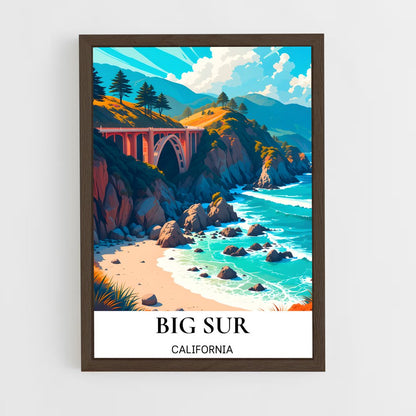 ap-big sur cliffs-5 cadre Bois foncé
