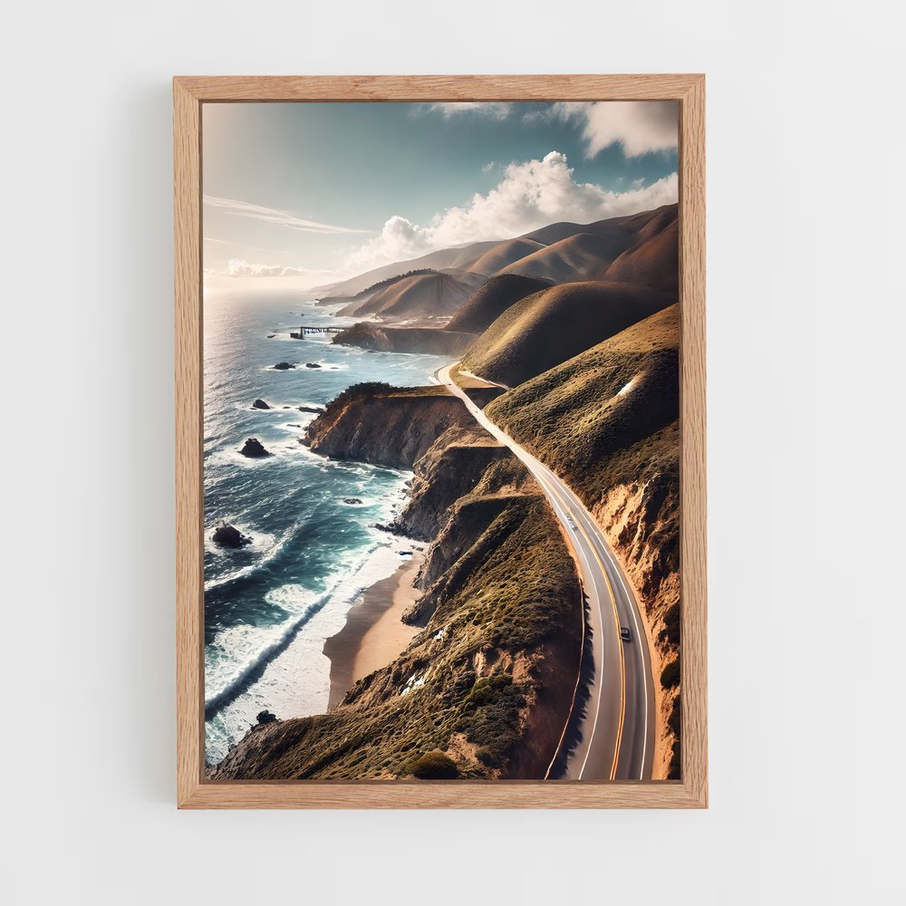 ap-big sur cliffs-6 cadre Bois clair