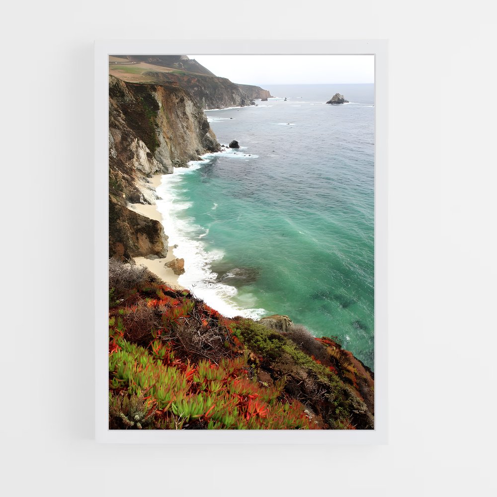 ap-big sur cliffs-7 cadre Blanc