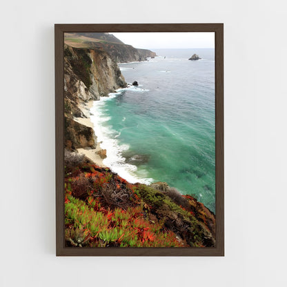 ap-big sur cliffs-7 cadre Bois foncé