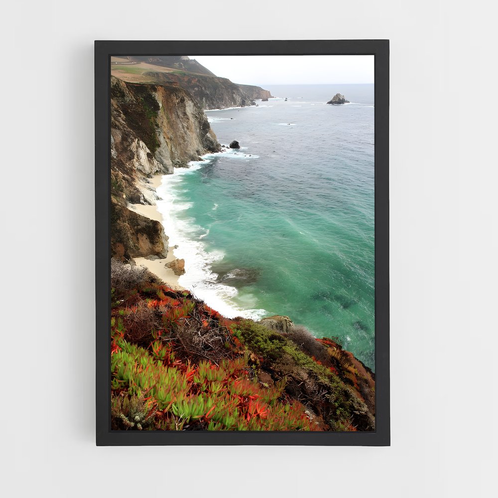 ap-big sur cliffs-7 cadre Noir