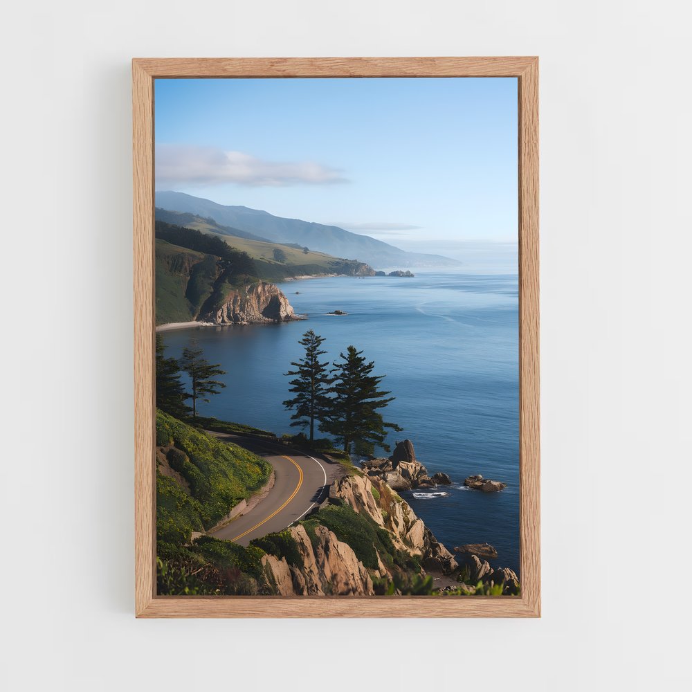 ap-big sur cliffs-8 cadre Bois clair