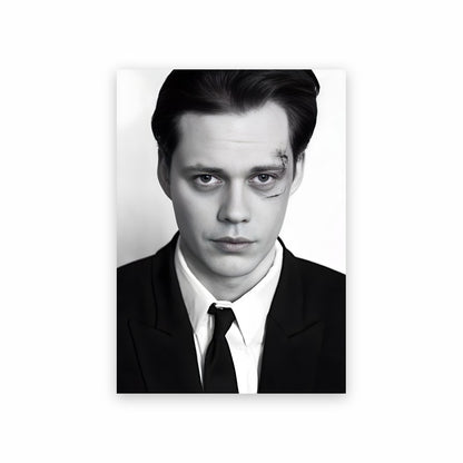 Poster Bill Skarsgård costume noir