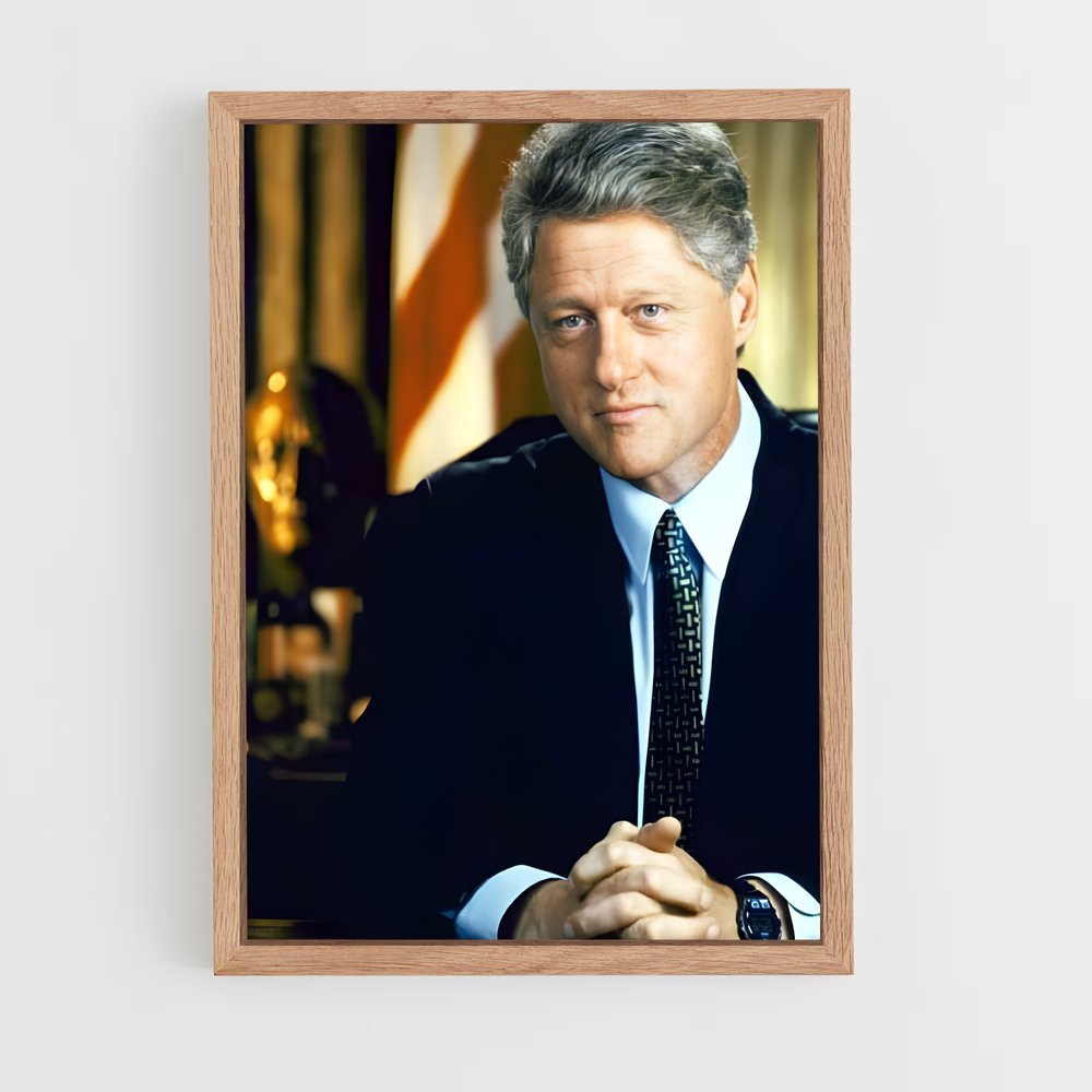 ap-bill clinton-2 cadre Bois clair