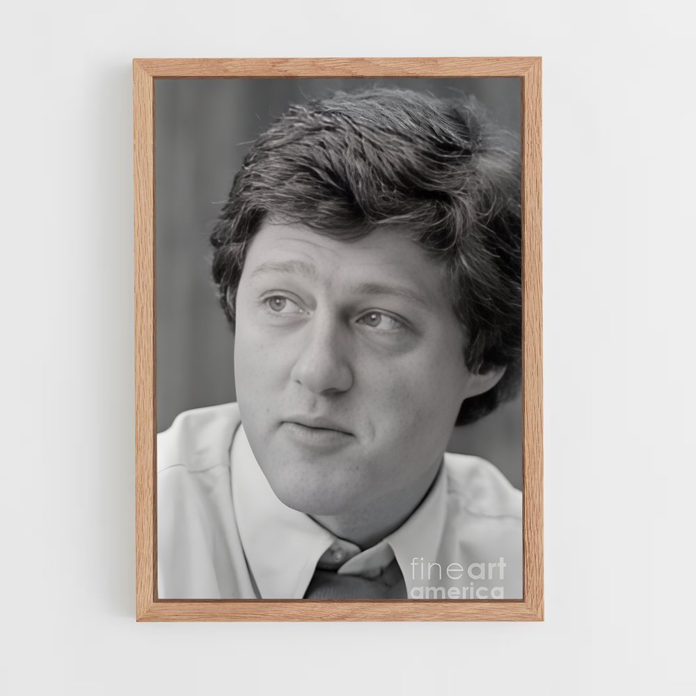 ap-bill clinton-4 cadre Bois clair