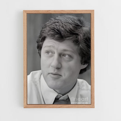 ap-bill clinton-4 cadre Bois clair