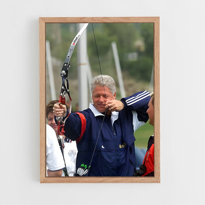 ap-bill clinton-6 cadre Bois clair