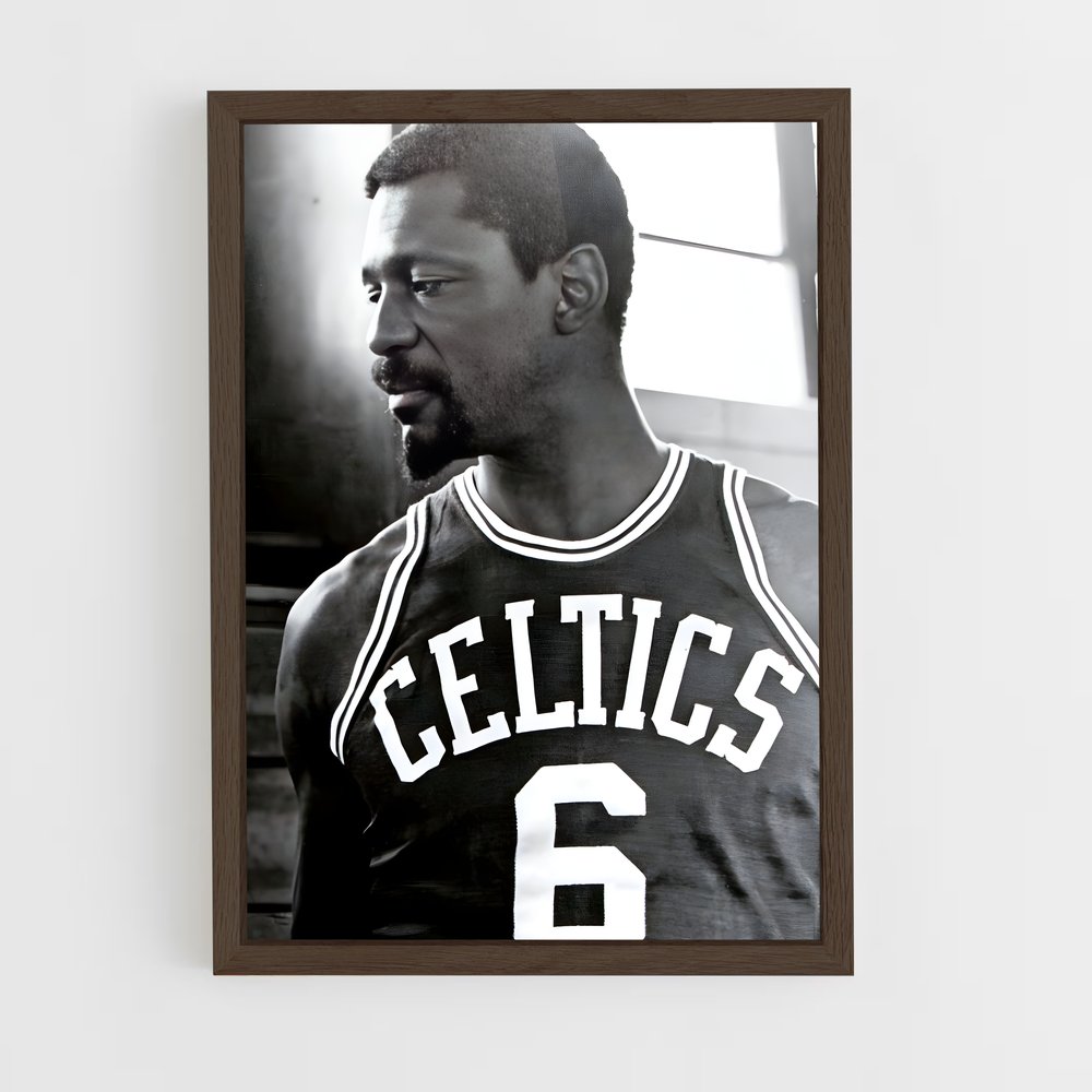 ap-bill russell-6 cadre Bois foncé