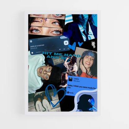 ap-billie eilish-10 cadre Blanc