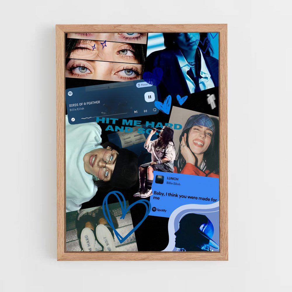 ap-billie eilish-10 cadre Bois clair