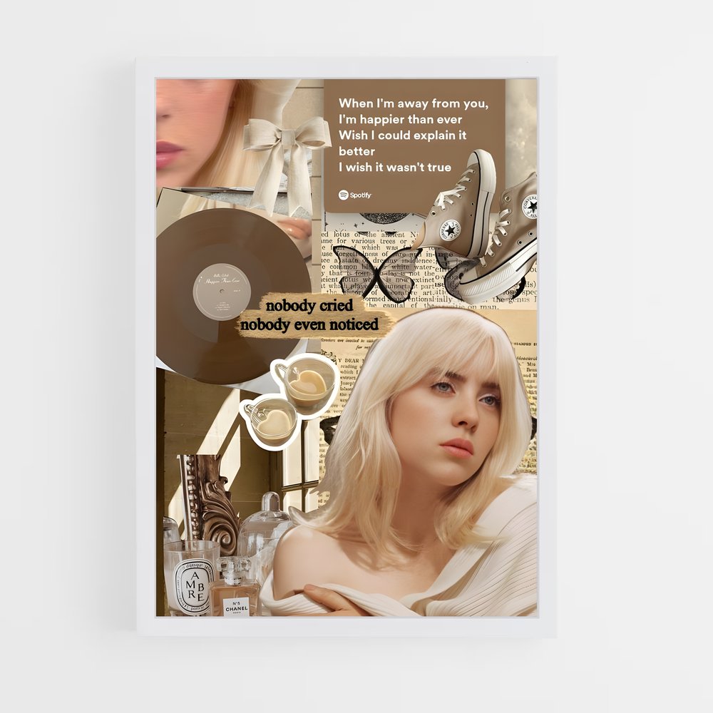 ap-billie eilish-9 cadre Blanc