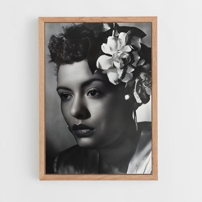 ap-billie holiday-1 cadre Bois clair
