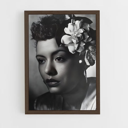 ap-billie holiday-1 cadre Bois foncé