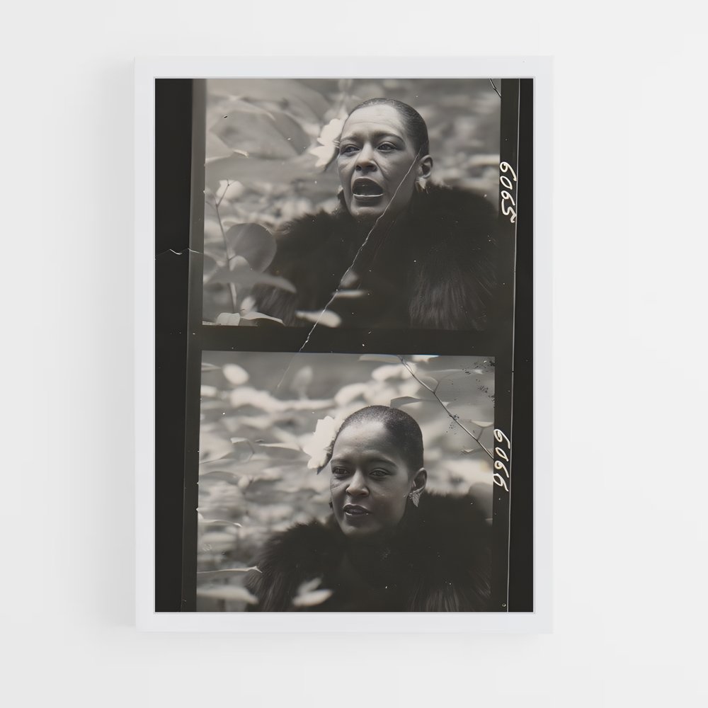 ap-billie holiday-2 cadre Blanc