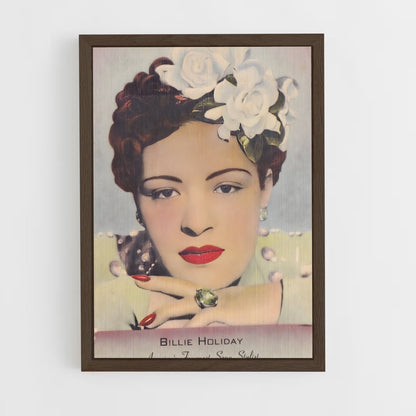 ap-billie holiday-3 cadre Bois foncé