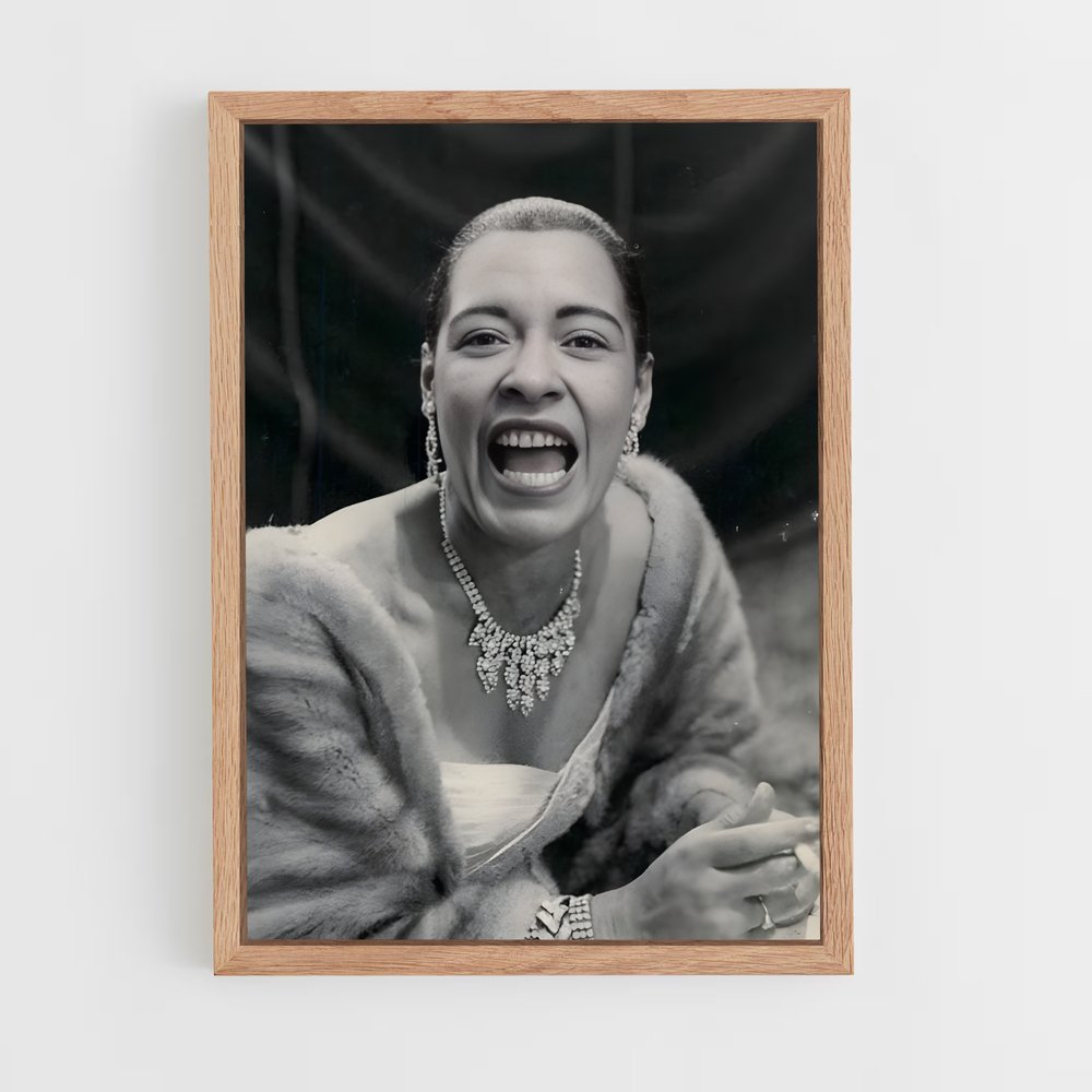 ap-billie holiday-4 cadre Bois clair