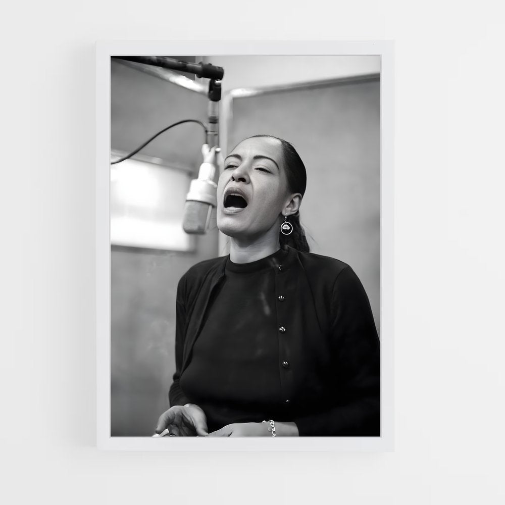 ap-billie holiday-6 cadre Blanc