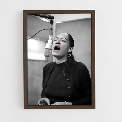 ap-billie holiday-6 cadre Bois foncé