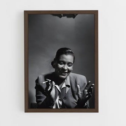 ap-billie holiday-7 cadre Bois foncé