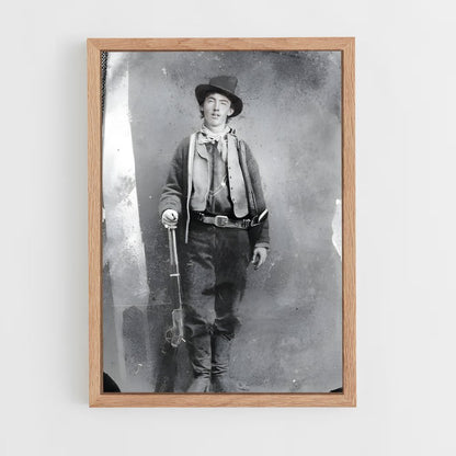 ap-billy the kid-1 cadre Bois clair