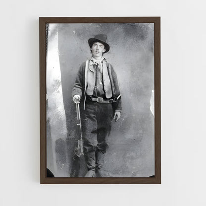 ap-billy the kid-1 cadre Bois foncé