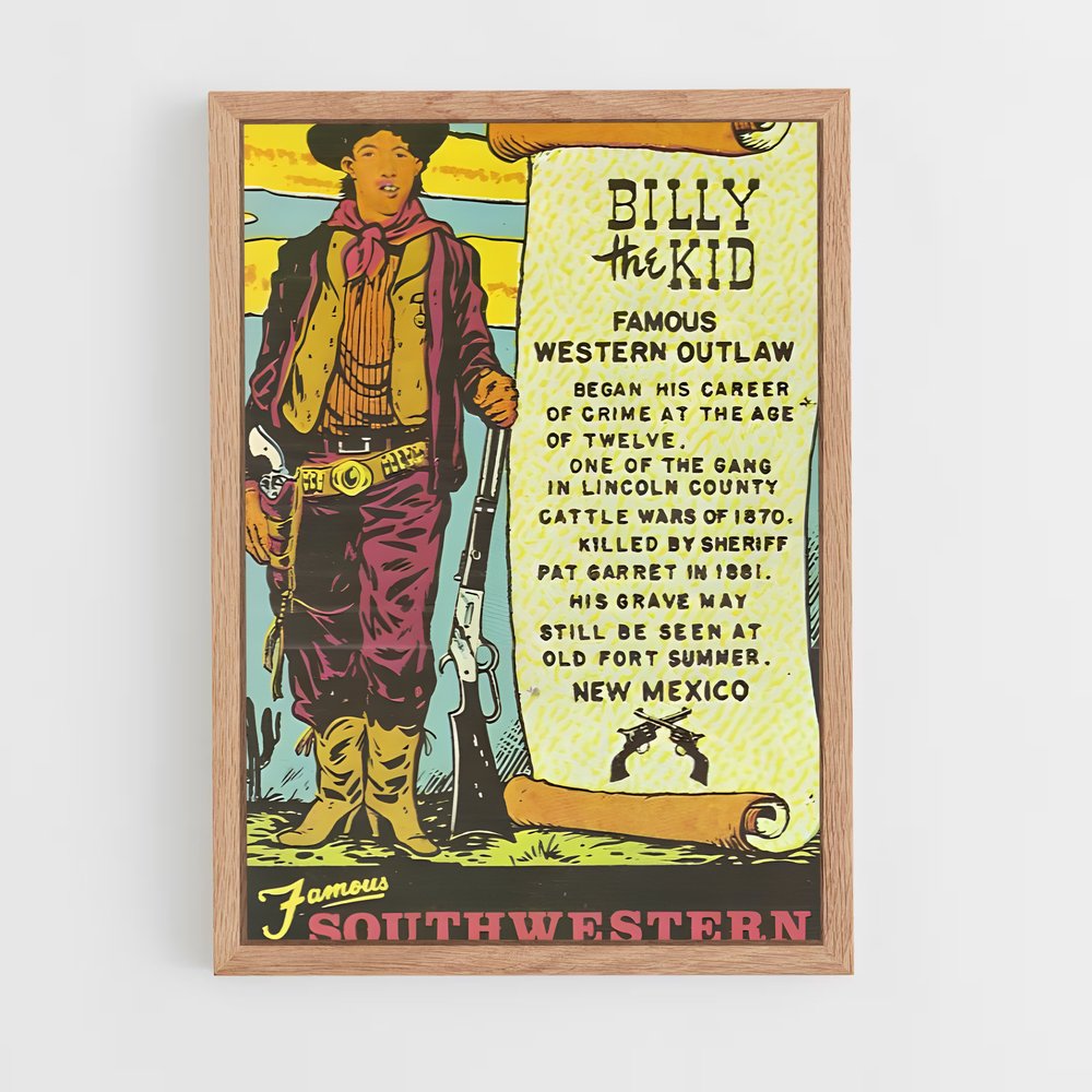 ap-billy the kid-8 cadre Bois clair