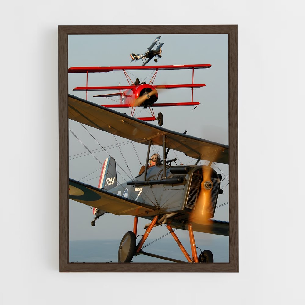 ap-biplanes-3 cadre Bois foncé