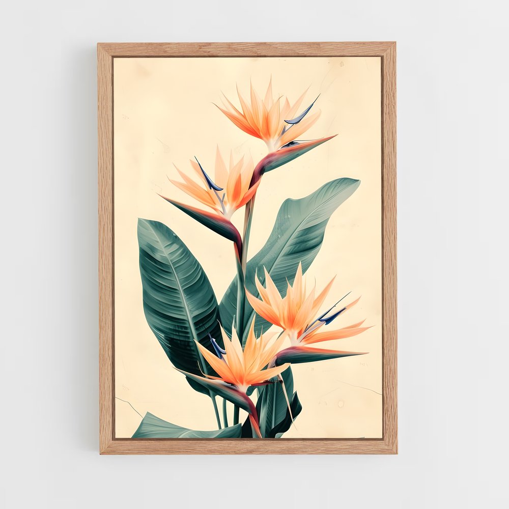 ap-bird of paradise-11 cadre Bois clair