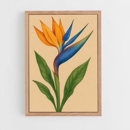 ap-bird of paradise-5 cadre Bois clair